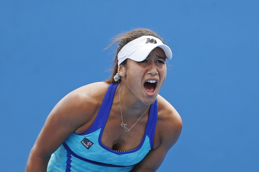 British tennis star Heather Watson shocked the sports world at the Australian Open when she acknowledged her period. Photo: Reuters