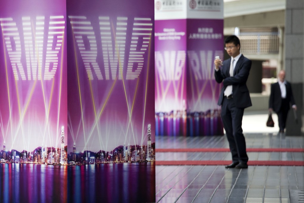 Offshore yuan bond issues are set to fall this year as funding costs have become more expensive in Hong Kong than in mainland China. Photo: Bloomberg