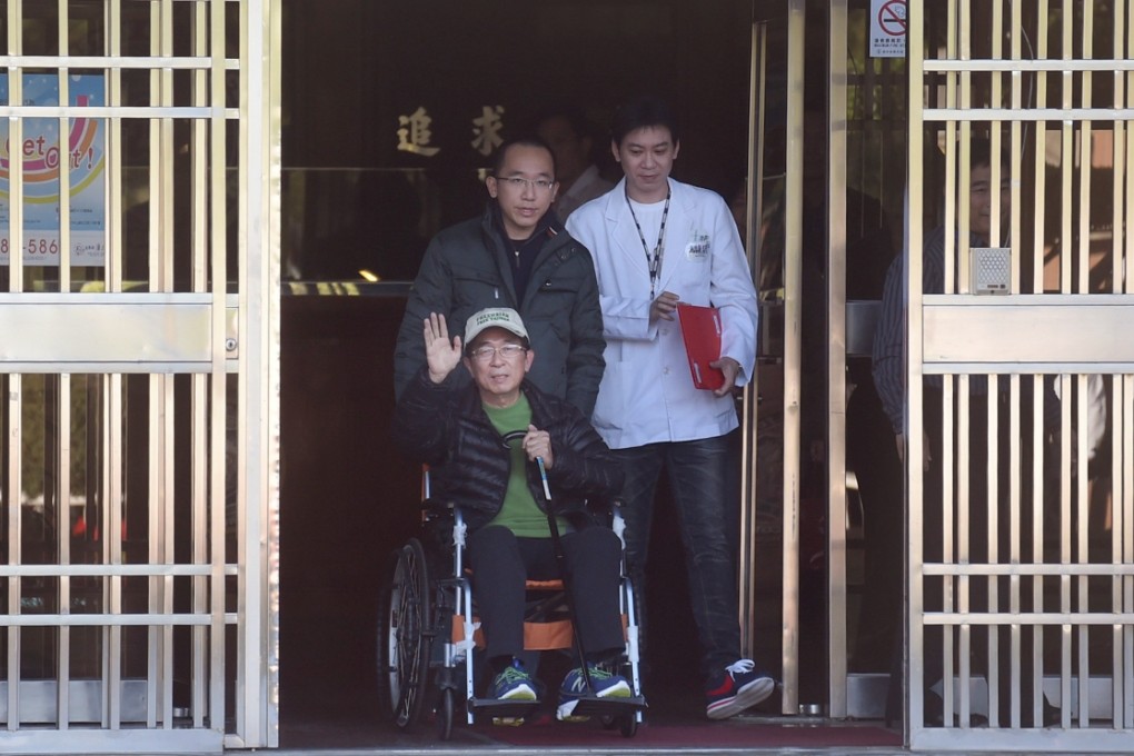 Chen Shui-bian left prison under medical parole last month. Photo: AP