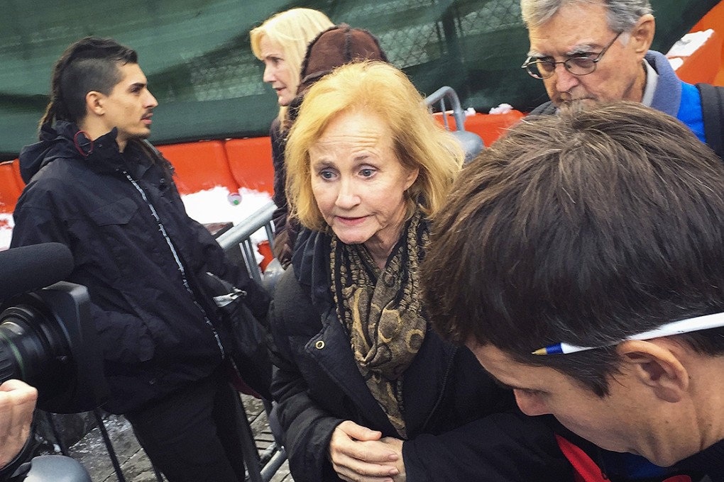 Lyn and Kirk Ulbricht, parents of Ross Ulbricht, speak to journalists after his conviction in New York. Photo: Reuters