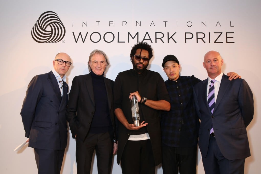 From left: Dylan Jones, Paul Smith, Maxwell Osborne, Dao-Yi Chow and Woolmark chief executive Stuart McCullough. Photo: Darren Gerrish