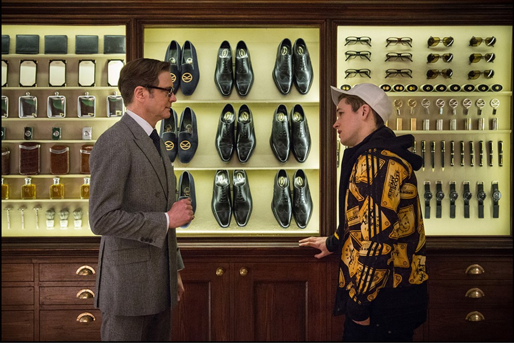 Actors Colin Firth and Taaron Egerton in the movie Kingsman: The Secret Service . Photo: Twentieth Century Fox Film Corporation