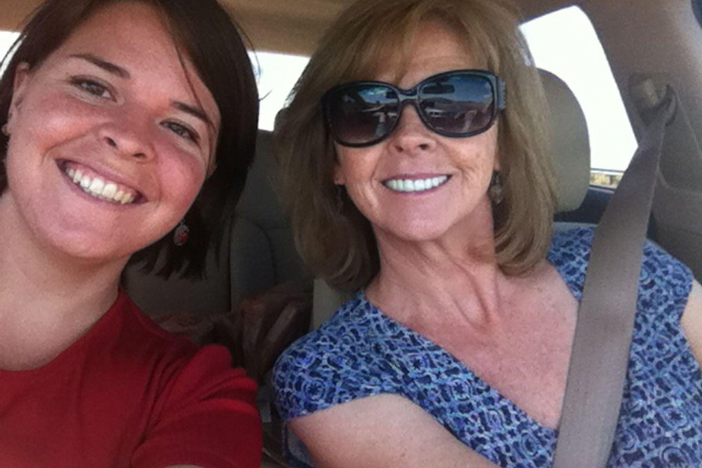 Kayla Mueller (left) with her mother Marsha. Photo: AFP