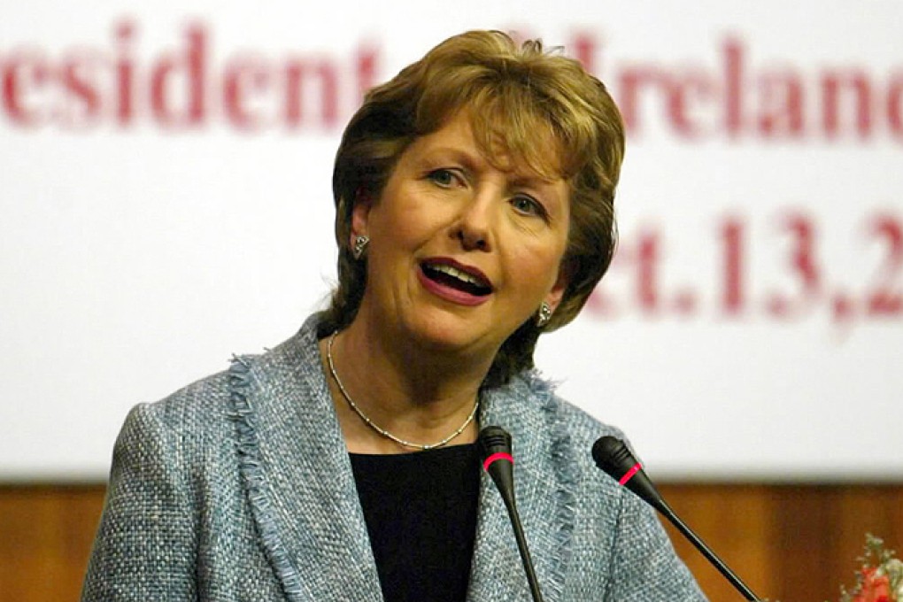 Former president of Ireland Mary McAleese is seen in this file picture. Photo: Xinhua