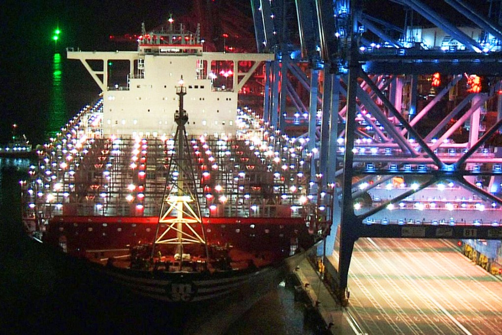 The MSC Oscar can carry 19,224 containers, making it the world's largest container ship - a title it is unlikely to hold for long. Photo: EPA