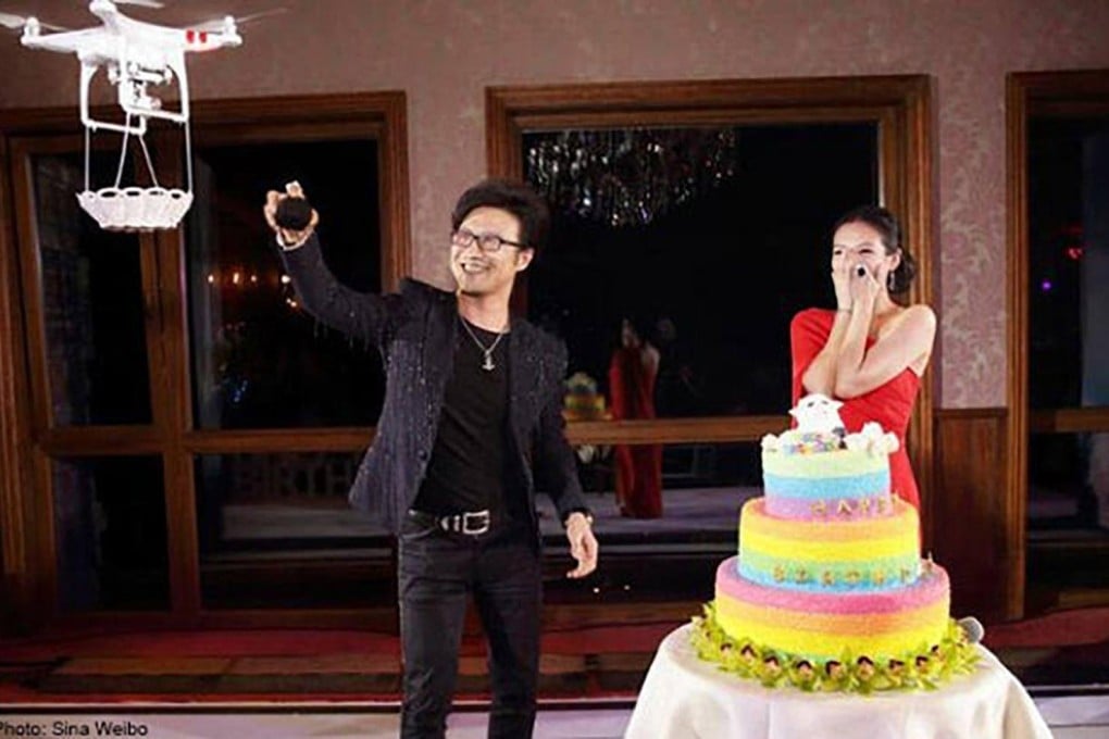 Rock star Wang Feng proposes to Zhang Ziyi. Photo: SCMP Pictures