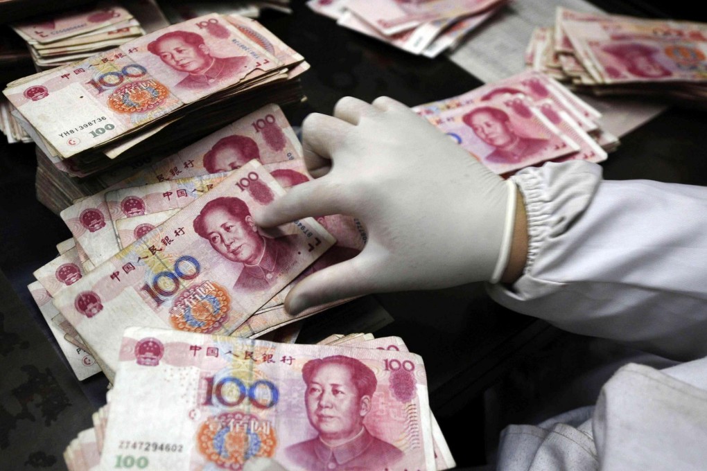 The yuan's overnight interbank lending rate touched a record 8.6 per cent on February 6, triple the past year's average. Photo: Reuters