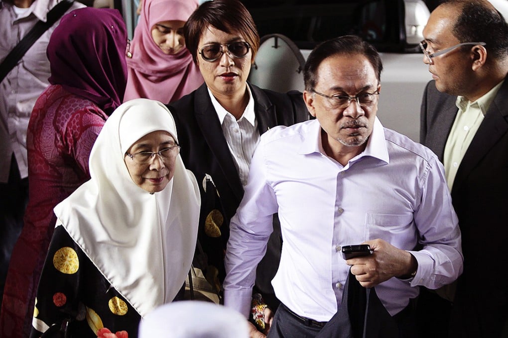 Malaysia's opposition leader Anwar Ibrahim at the federal court in Putrajaya. Photo: Reuters