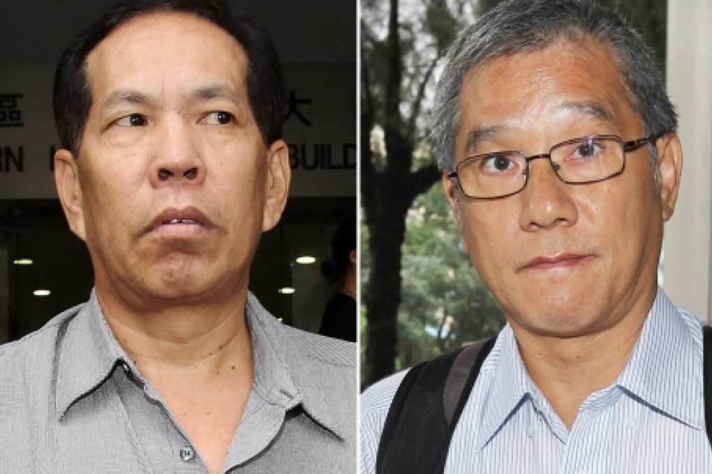 Sea Smooth skipper Lai Sai-ming (left) and Lamma IV captain Chow Chi-wai have each pleaded not guilty to manslaughter and endangering the safety of others at sea. Photos: Edward Wong