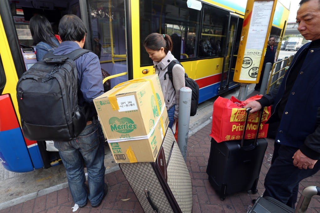 Travellers shop in Tuen Mun. K. Y. Cheng