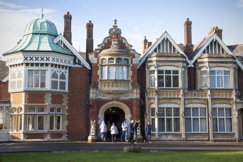 The mansion’s façade. Photos: GCHQ; Gary Jones; AP