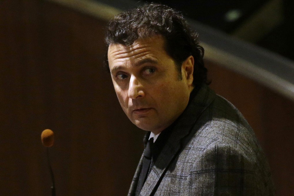 Francesco Schettino appears in court in Grosseto, Italy, on Wednesday. He was later found guilty of manslaughter. Photo: AP