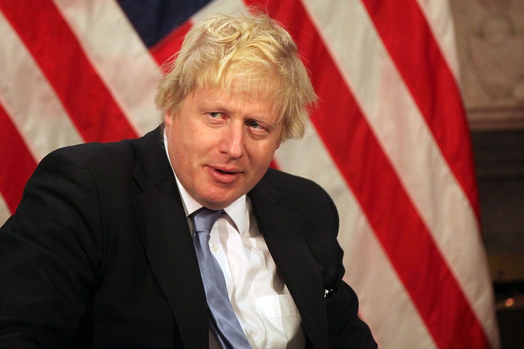 Boris Johnson speaks during a six-day 'trade tour' to the United States where he has met with numerous politicians. Photo: AFP