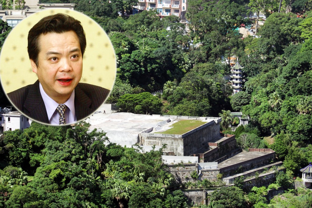 The site of the former Ho Tung Gardens is believed to have been sold to Chinese businessman Cheung Chung-kiu (inset). Photo: Dickson Lee