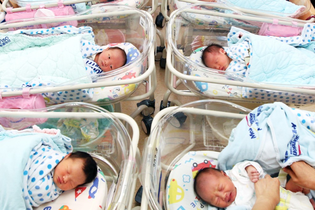 A file photo taken in 2011 of new-born babies are taken care by a nurse at Precious Blood Hospital (Caritas) at Sham Shui Po. The notion of parents-to-be choosing a lucky birth date for their children is not a new one in Hong Kong. Photo: Sam Tsang