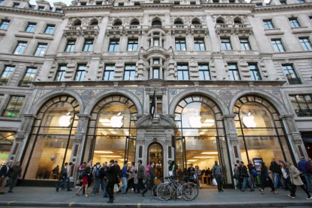The Regent Street shopping district in London is competing for a share of middle-class China's new spending power. Photo: Bloomberg