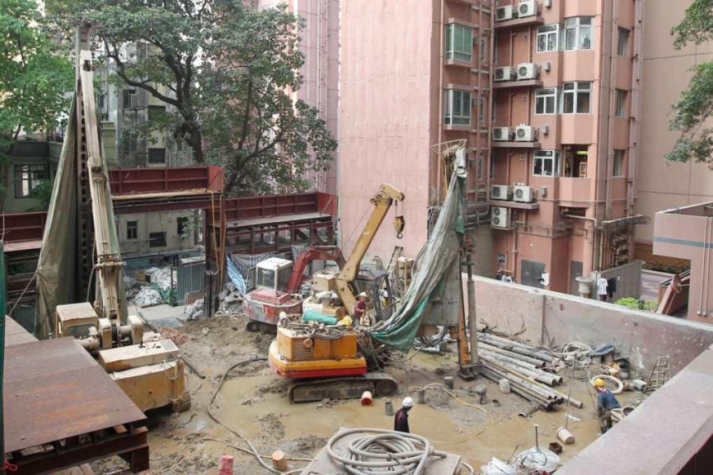 The site at Ying Wa Terrace, Sai Ying Pun.