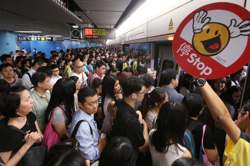 In their focus on democracy, policymakers and politicians have ignored other things that affect people, such as overcrowded MTR trains. Photo: Sam Tsang
