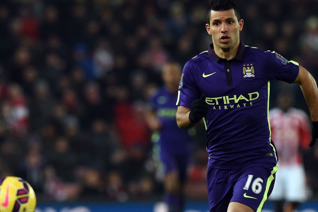 Manchester City striker Sergio Aguero says his club could pip Chelsea to the post. Photo: AFP