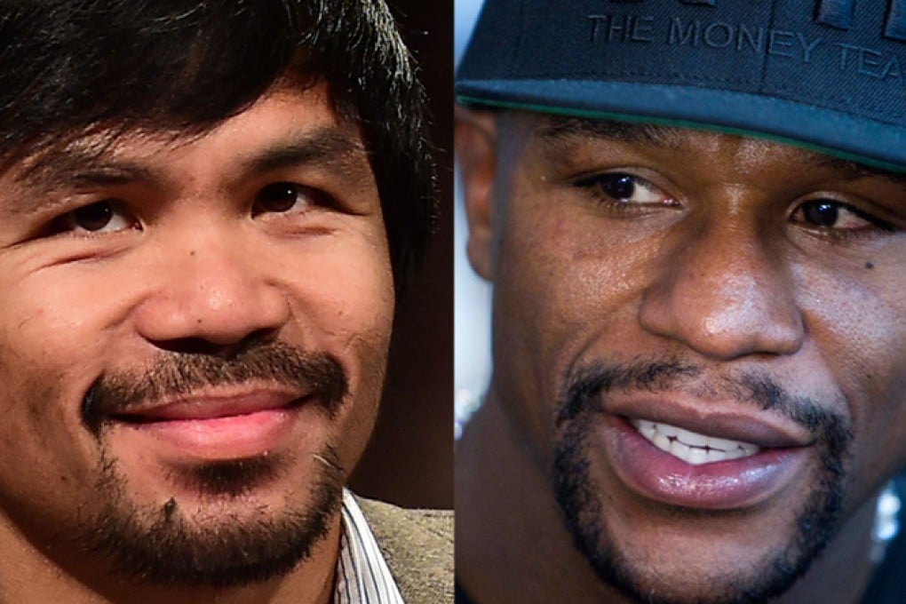 Boxers Manny Pacquiao (left) and Floyd Mayweather are set to get richer than ever from the multimillion-dollar bout on May 2. Photo: AFP and Reuters