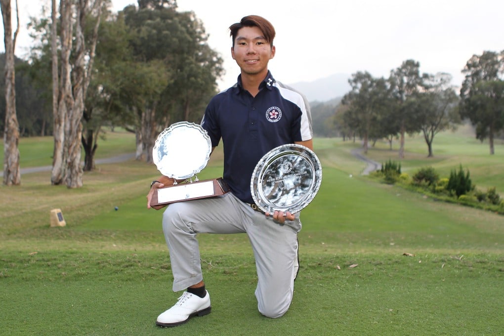 Terrence Ng with his spoils at Fanling. Photo: SCMP Pictures