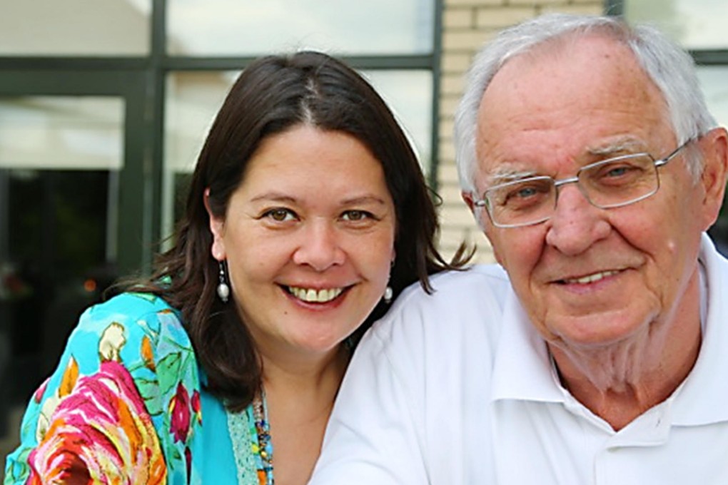 Verhagen with adopted dad. Photo: SMP