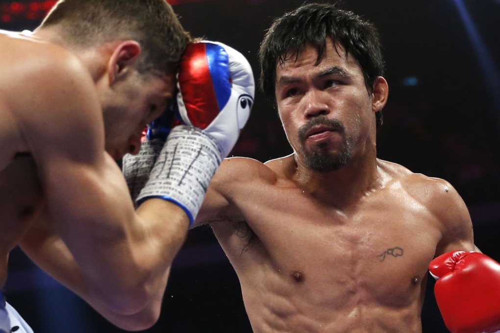 Manny Pacquiao is already in training for the Floyd Mayweather fight. Photo: AP