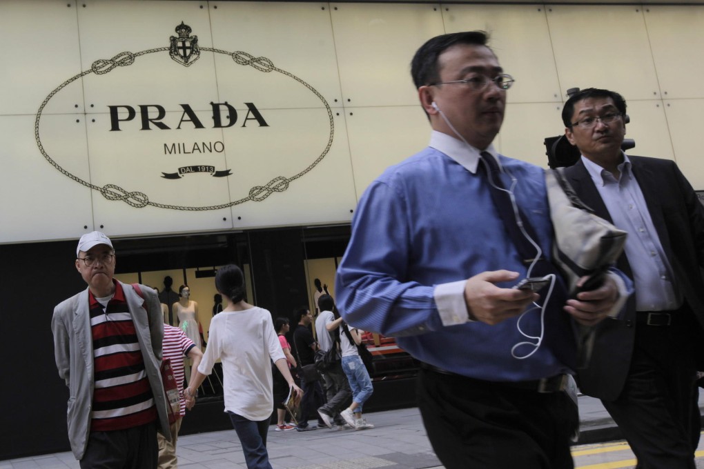 Prada said the decline in Asia sales originated in Hong Kong and Macau where 'market conditions deteriorated significantly'. Photo: EPA