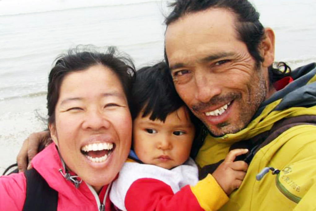 Juan Francisco Guillermo with wife Jennel Ng and son Lucas.