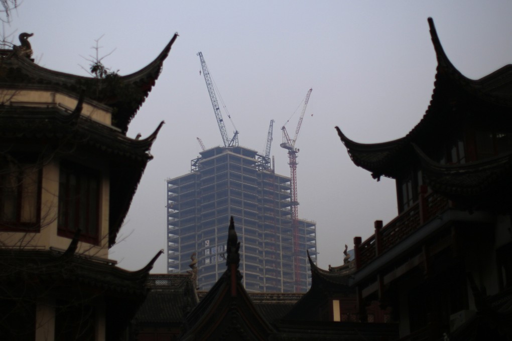 Developers are being propped up and bank loans being rolled over in China, creating financial risks and supply overhang. Photo: Reuters
