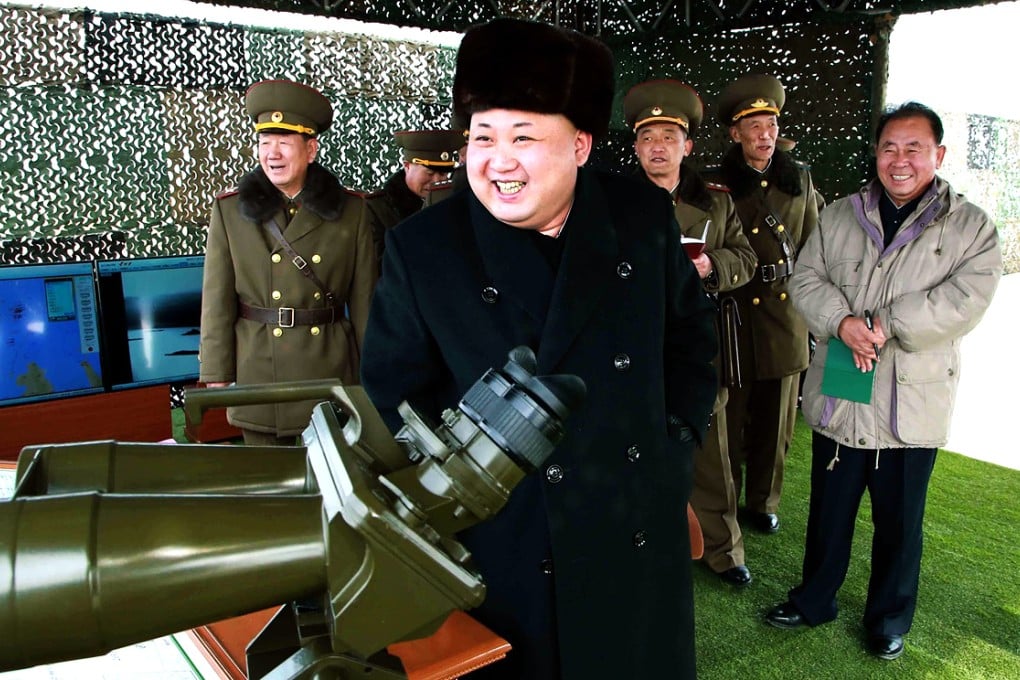 Kim Jong-un oversees a drill for launching an attack on a frontline South Korean island. Photo: AFP