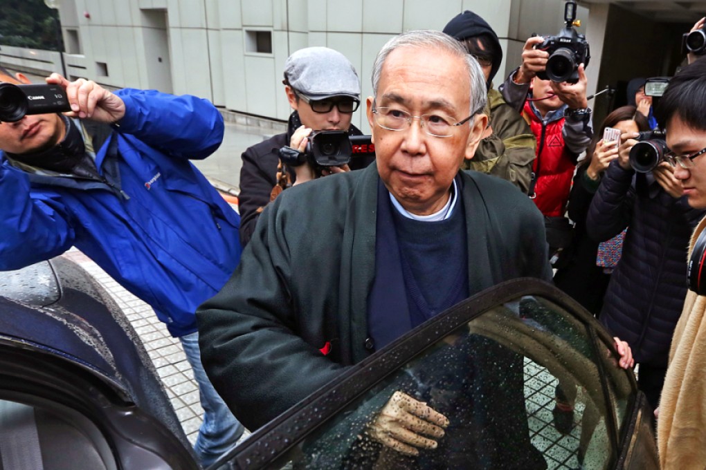Former Chief Secretary Rafael Hui Si-yan appears at High Court in Admiralty in December, 2014. Photo: Felix Wong