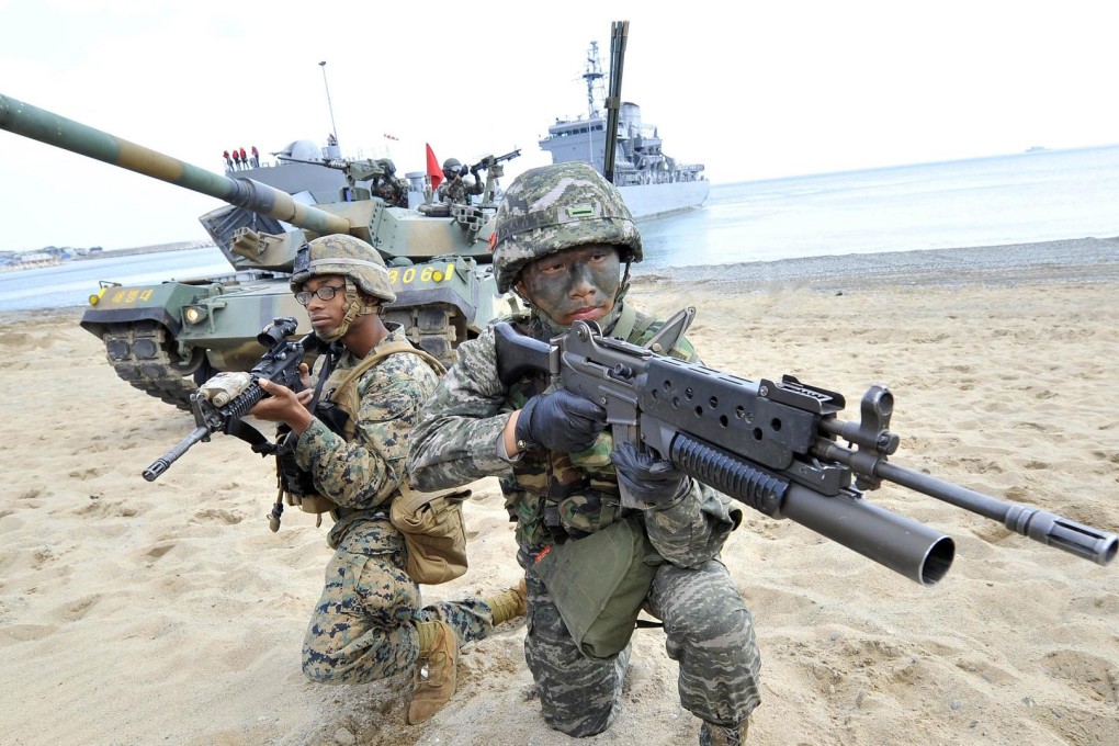 South Korea and the US will go ahead with their joint drill. Photo: AFP