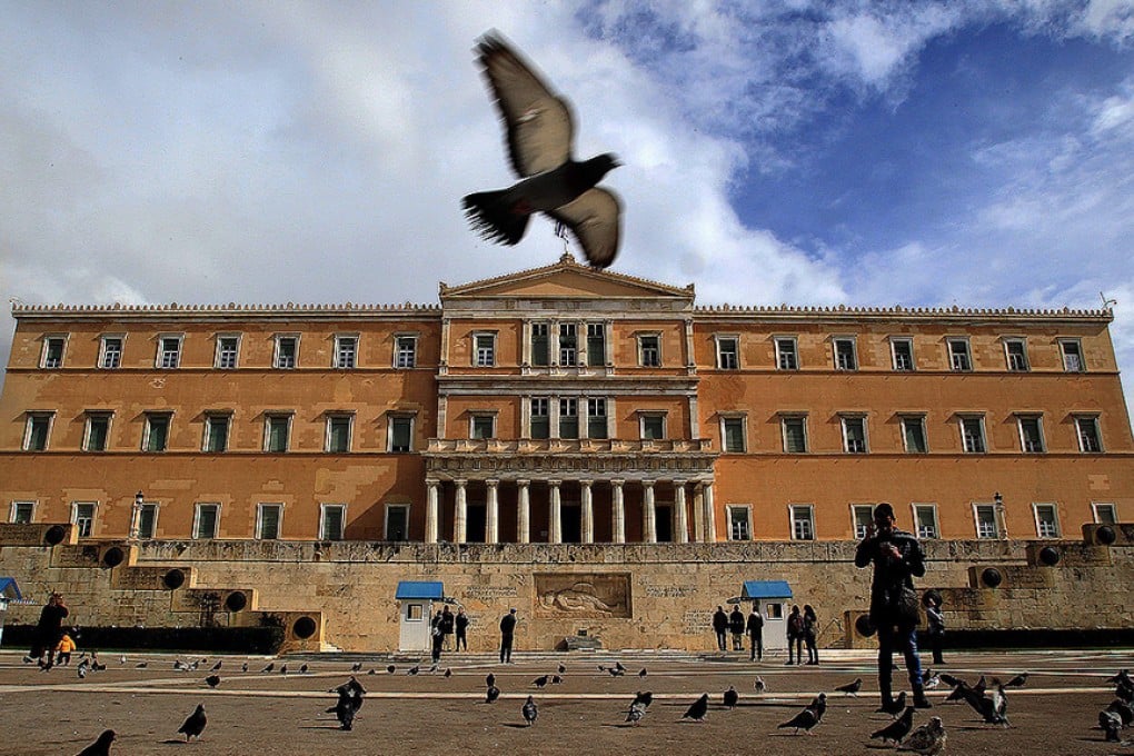 The parliament building in central Athens. Photo: EPA