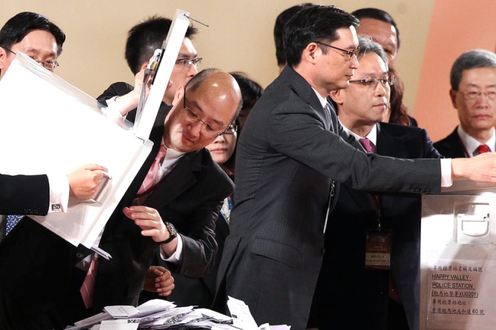 Votes being counted in the 2012 election. Photo: Sam Tsang