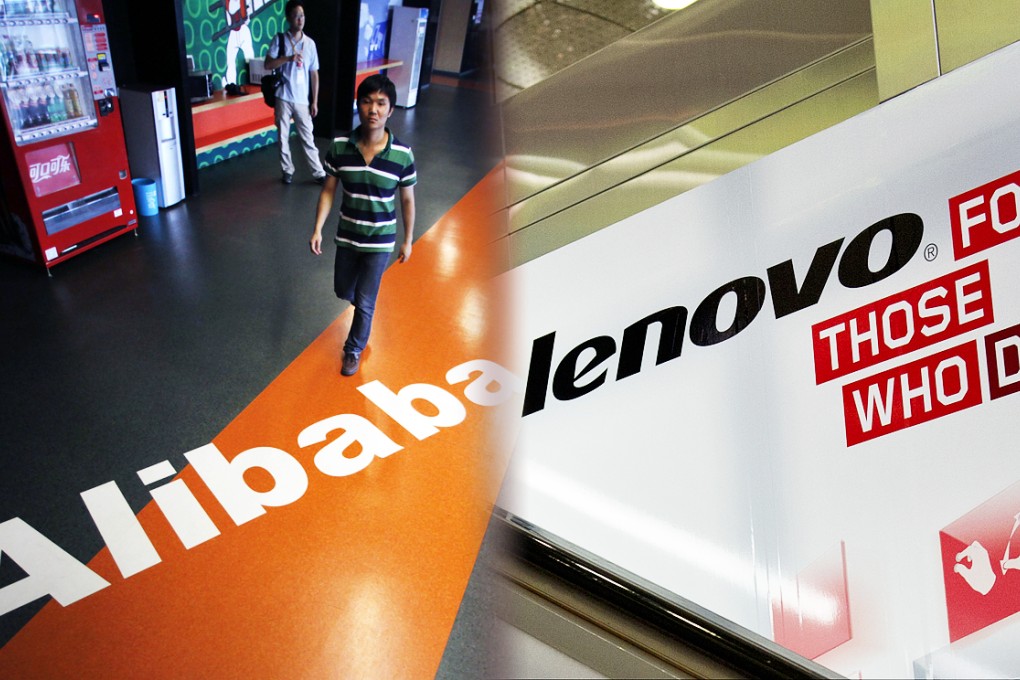 Lenovo and Alibaba are two of China’s largest and most globally influential technology companies. Photos: Agencies