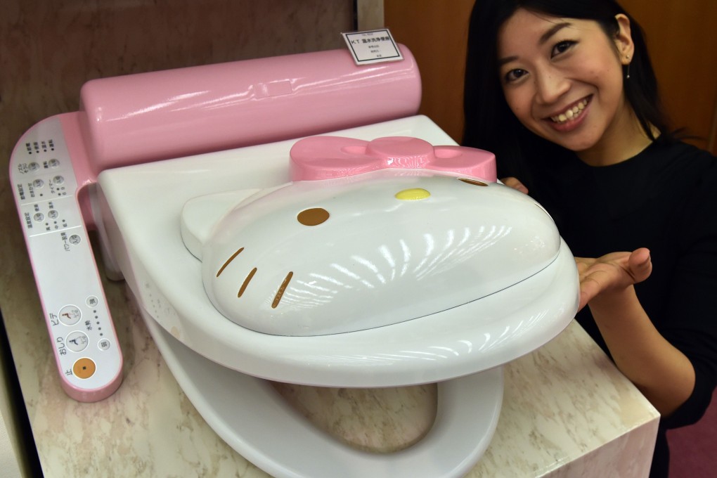 Japanese toilet seats are popular items for travellers because they have features such heating and warm water shower functions. Photo: AFP