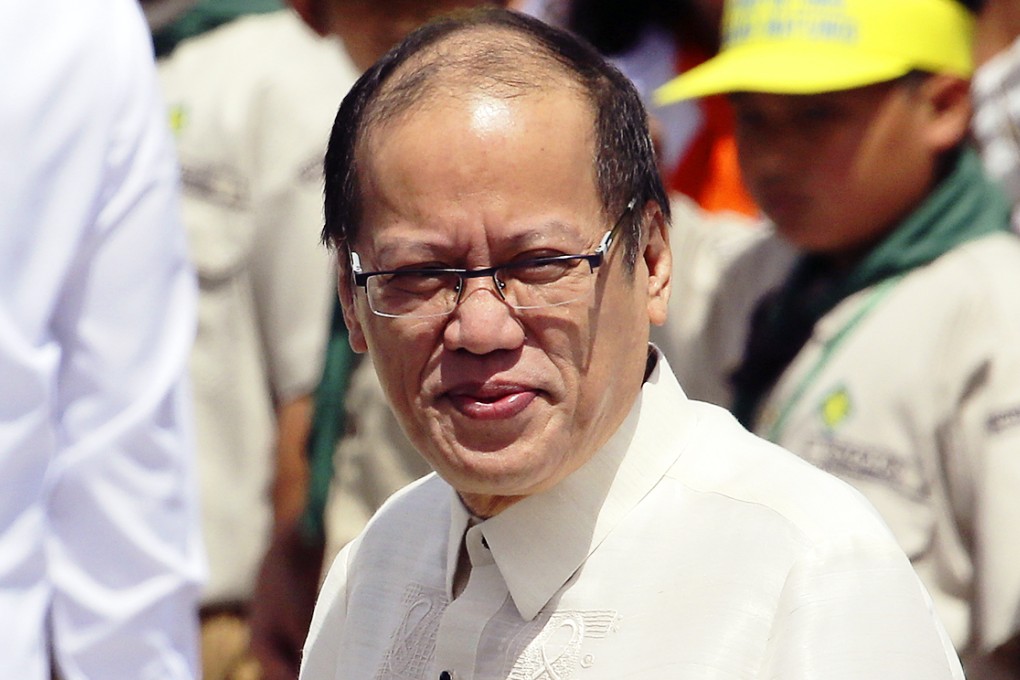 Philippine President Benigno Aquino arrives during the 29th anniversary celebration of the revolt known as People Power revolution at the People's Power Monument in suburban Quezon city, north of Manila, Philippines. Photo: AP