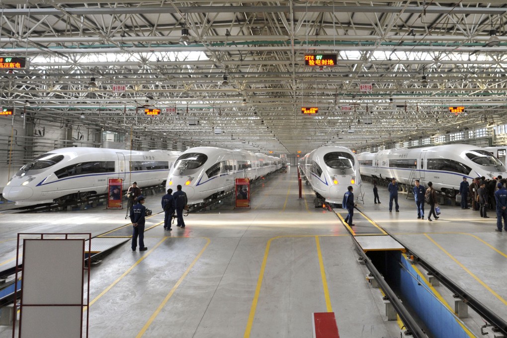 Stated-owned train-makers CNR and CSR were ordered by Beijing to merge to stop excessive competition. Photo: Kyodo
