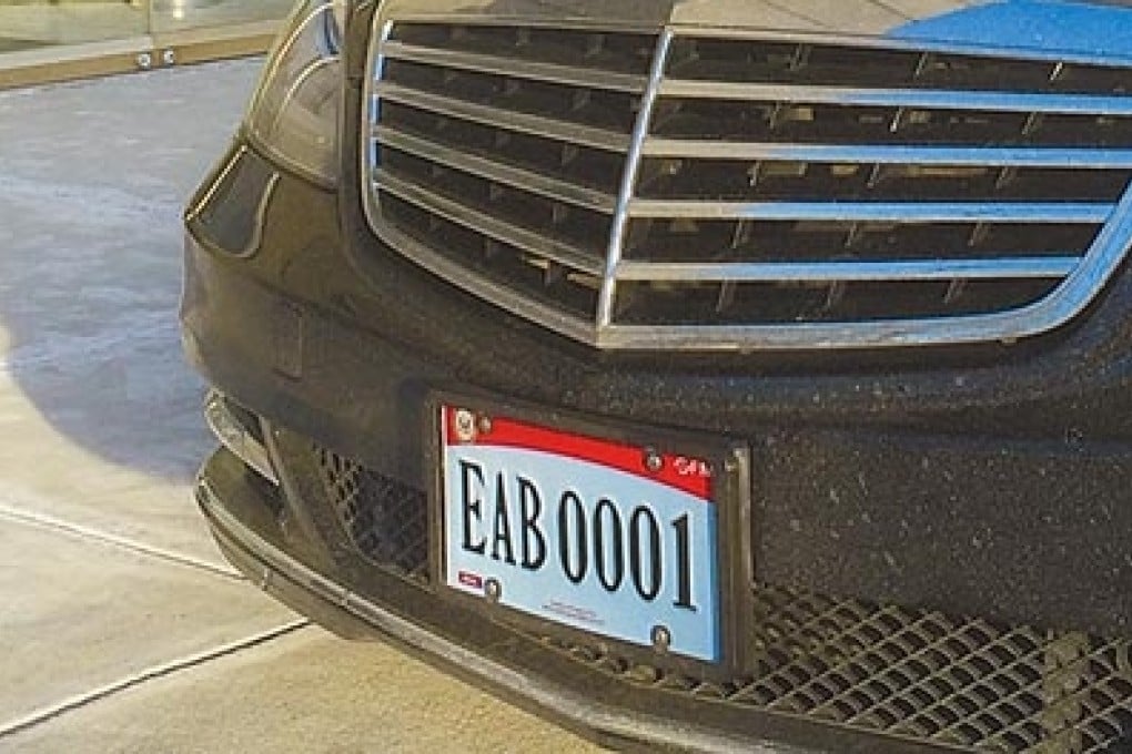 The US Office of Foreign Missions has issued new licence plates starting with the letter “E” to Taiwan foreign service officials in the US. Photo: SCMP Pictures