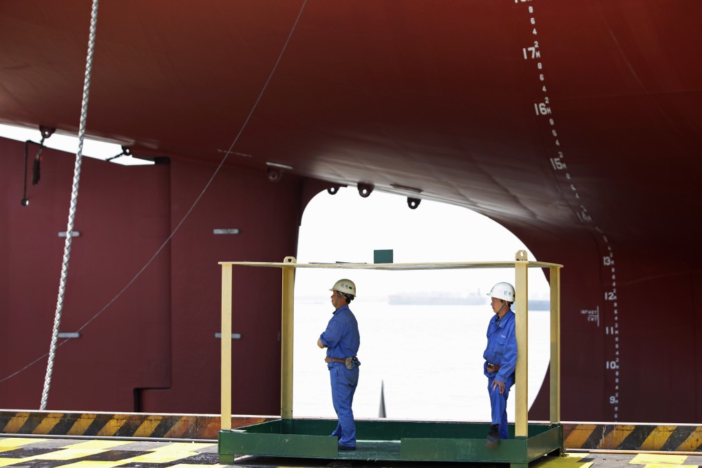 The number of shipyards in China has fallen to about 1,600 from more than 3,000 in 2012. Photo: Reuters