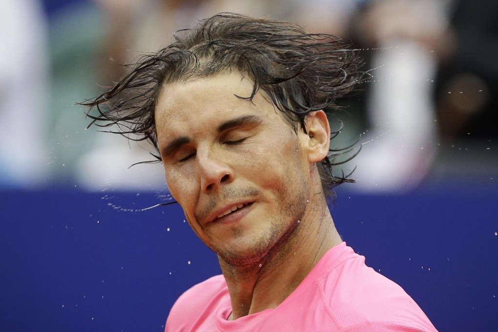 Rafa Nadal complains that harder surfaces increase the chances of injury. Photo: AP
