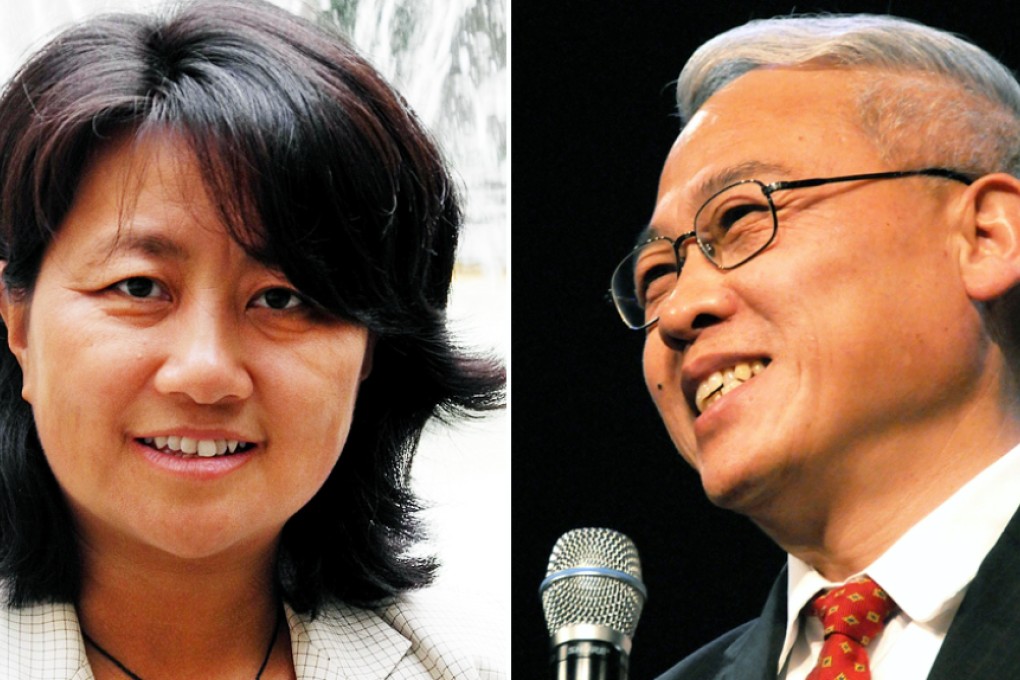 Yuan Zhiming (right) and his accuser, Chai Ling. Photos: AFP, SCMP