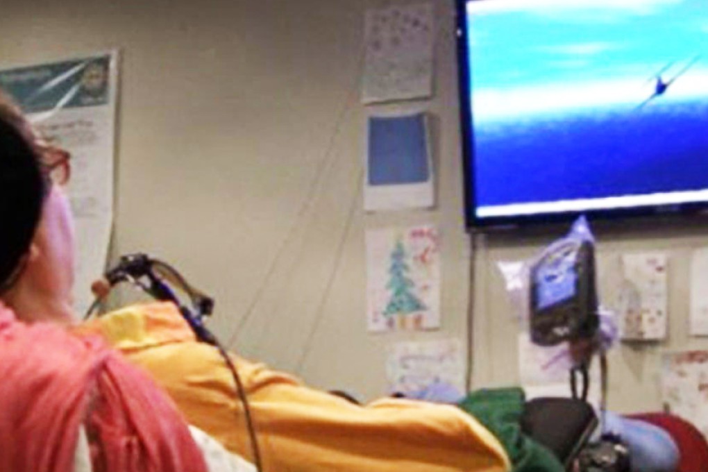 Jan Scheuermann uses power of her mind. Photo: SCMP