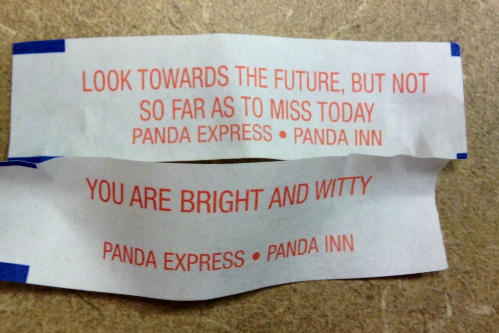 Fortune cookies offer words of inspirational wisdom.