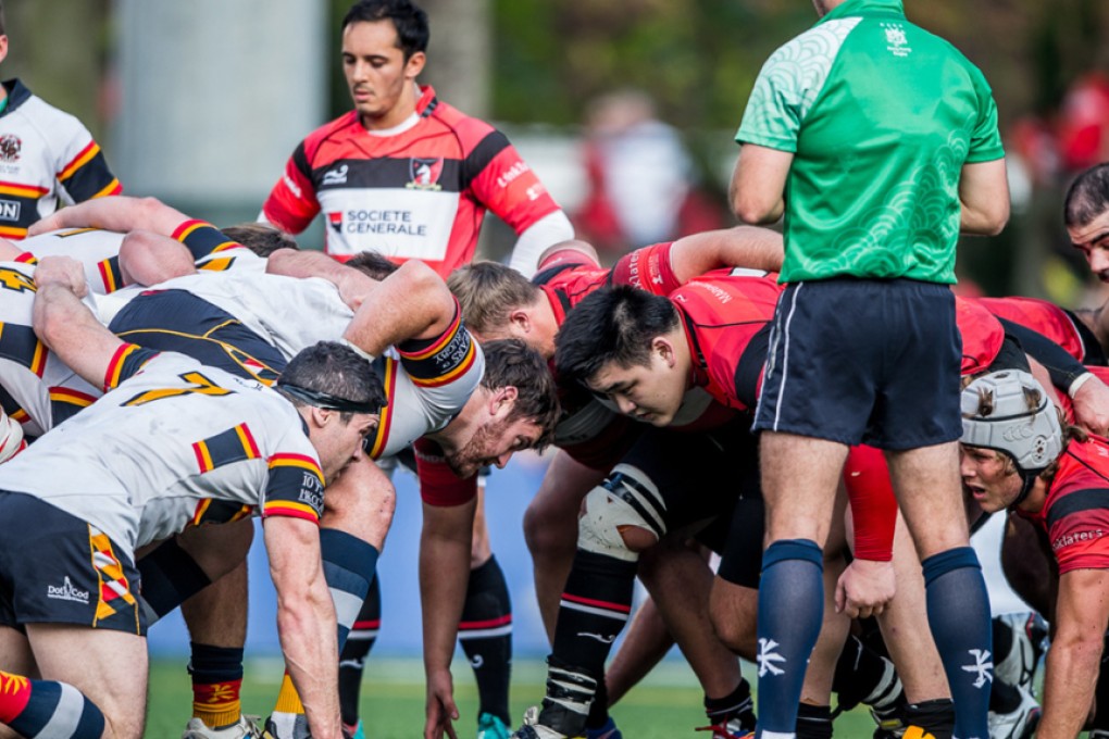 Valley will be looking to exert their dominance in the scrum when they meet HKCC in Saturday’s Grand Championship final. Photo: HKRFU