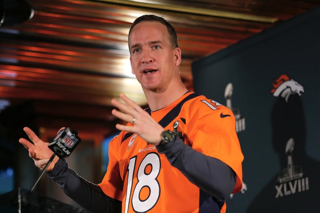 Peyton Manning takes a US$4 million pay cut, down to US$15 million, but could get it all back in performance incentives.Photo: AFP