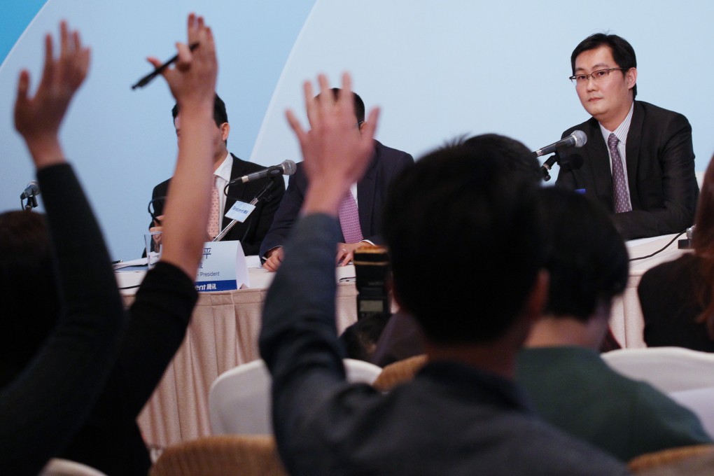 Tencent CEO Pony Ma Huateng has called for the Chinese government to do more to protect intellectual property. Photo: Nora Tam