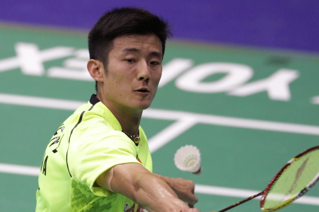 Chen Long was troubled by a muscle spasm in his neck, but still managed to progress. Photo: SCMP Pictures