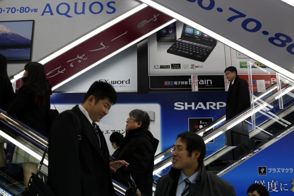 Sharp's Aquos TVs struggle to compete with rivals. Photo: Reuters